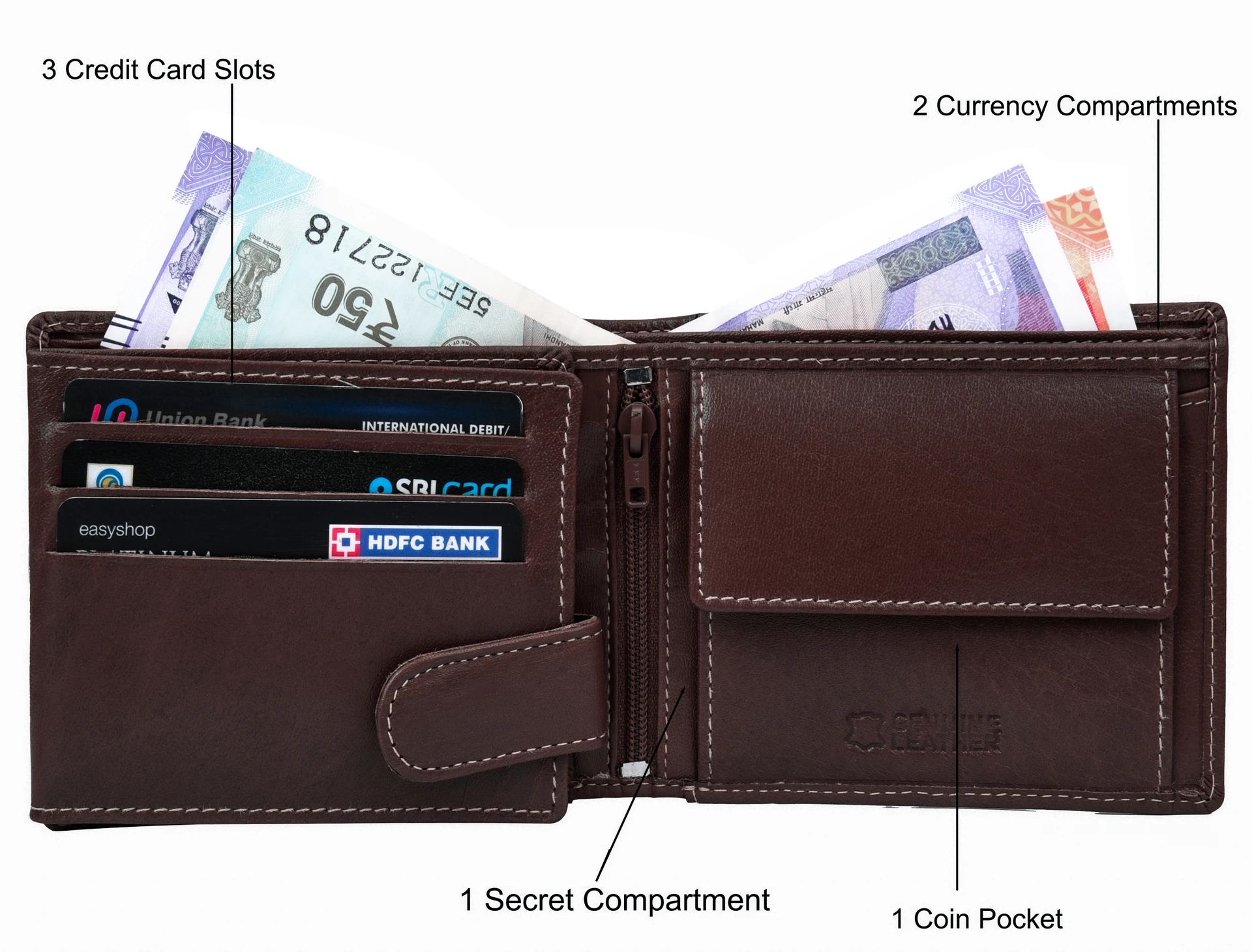 Classic Heritage Leather Wallet - Image 3