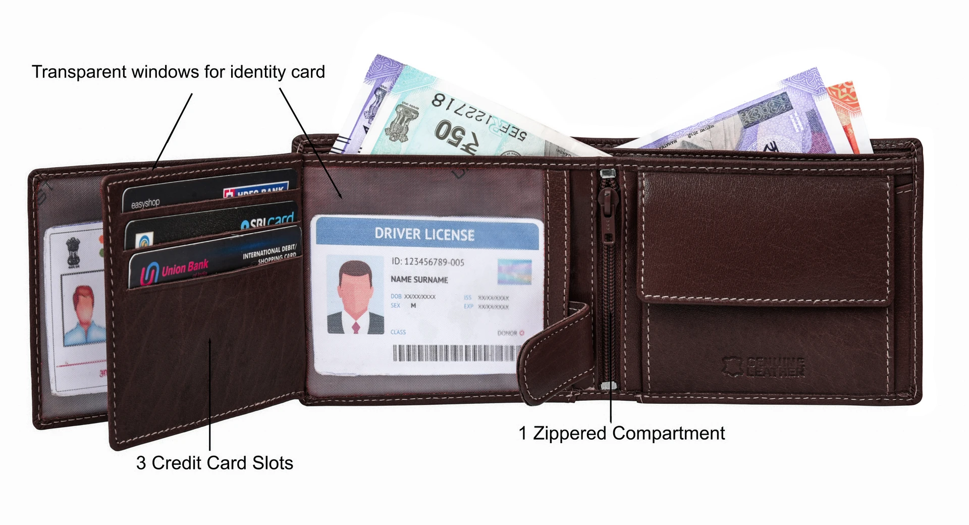 Classic Heritage Leather Wallet - Image 2